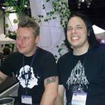 Rob Talbot with Moomin panellist, Alexander Dan Vilhjålmsson