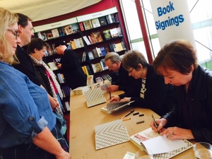 Sally signing @EIBF
