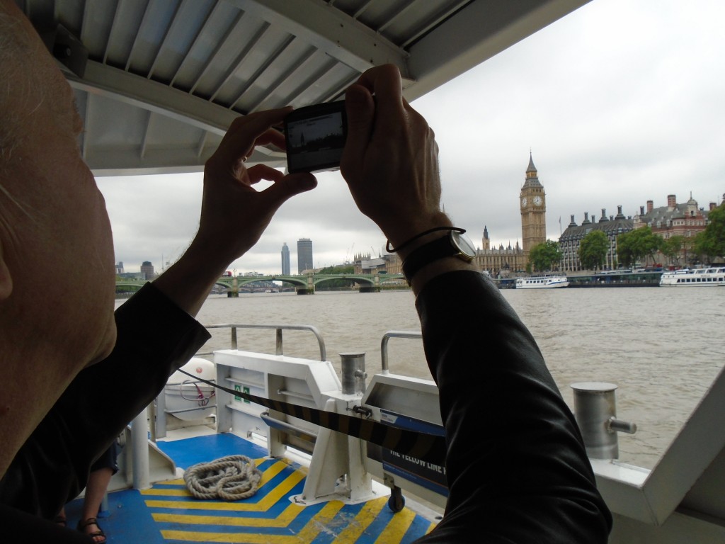 on the ferry