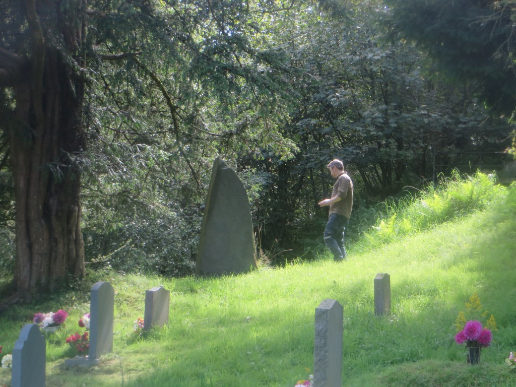 Alwyn in graveyard 2