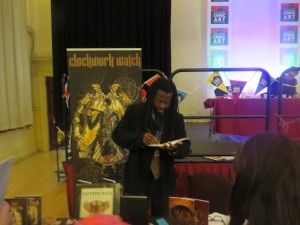 Yomi at the Clockwork Watch table