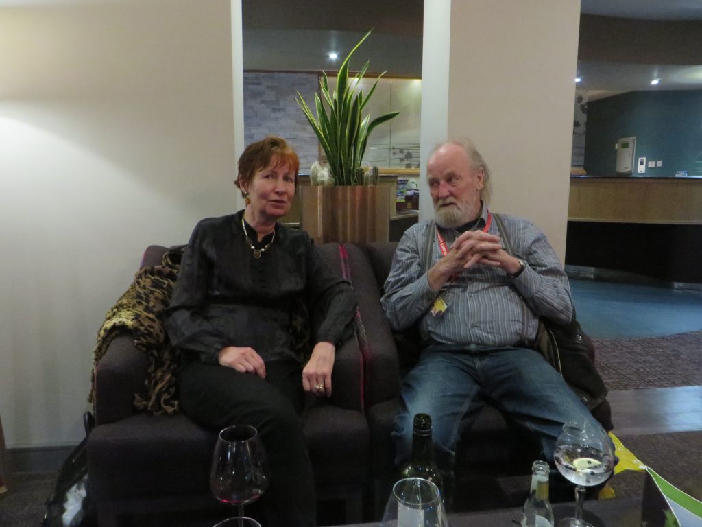 Last chat with Gilbert in the hotel